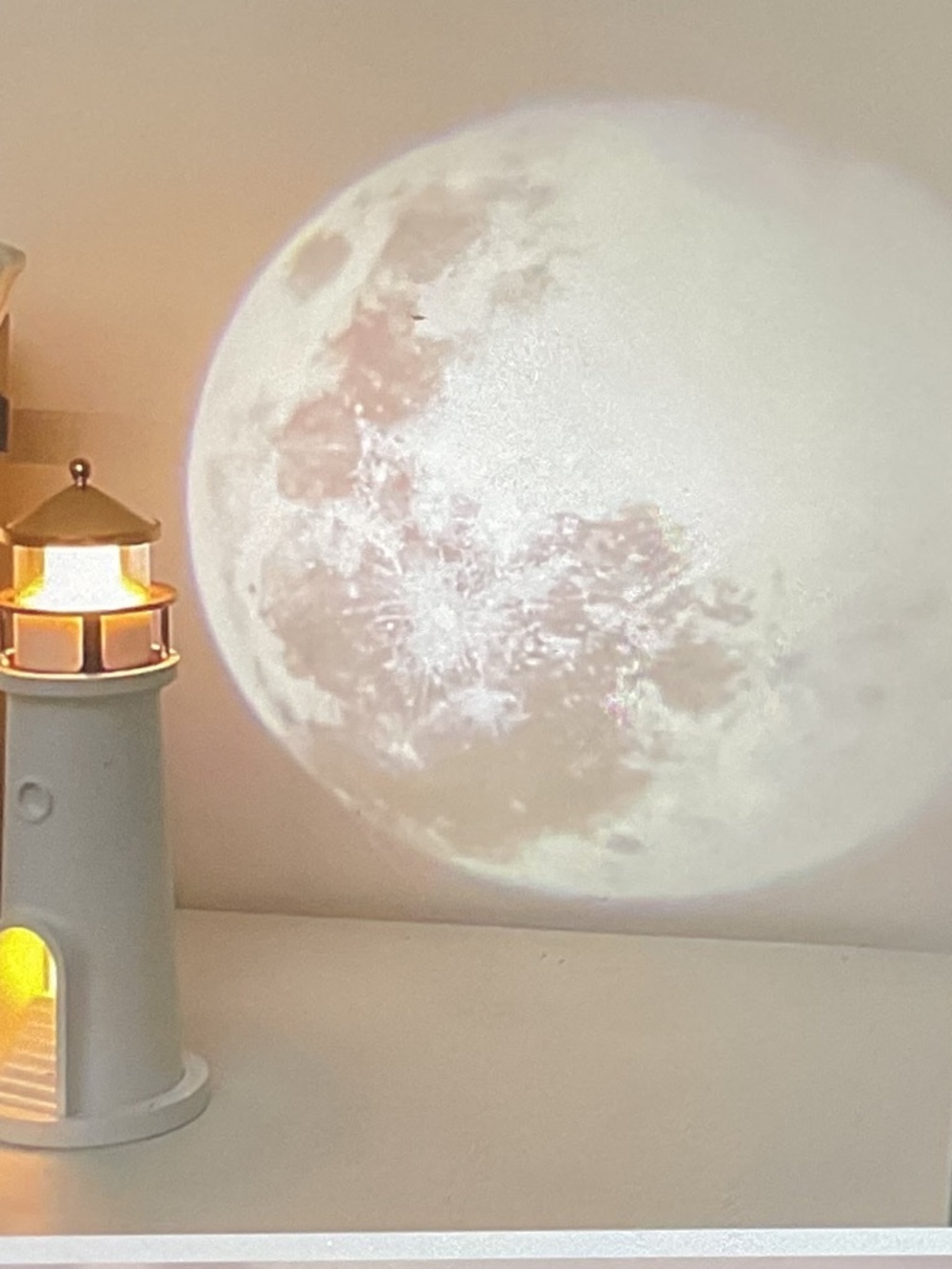 Lighthouse night light projection rechargeable LED Galaxy table lamp
